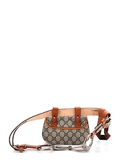 Pre-Owned Gucci Mini Bamboo 1947 Belt Bag Gg Coated Canvas