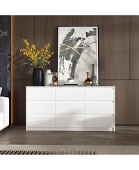 Famapy 9-Drawer Paint Finish Dresser Chest of Drawers