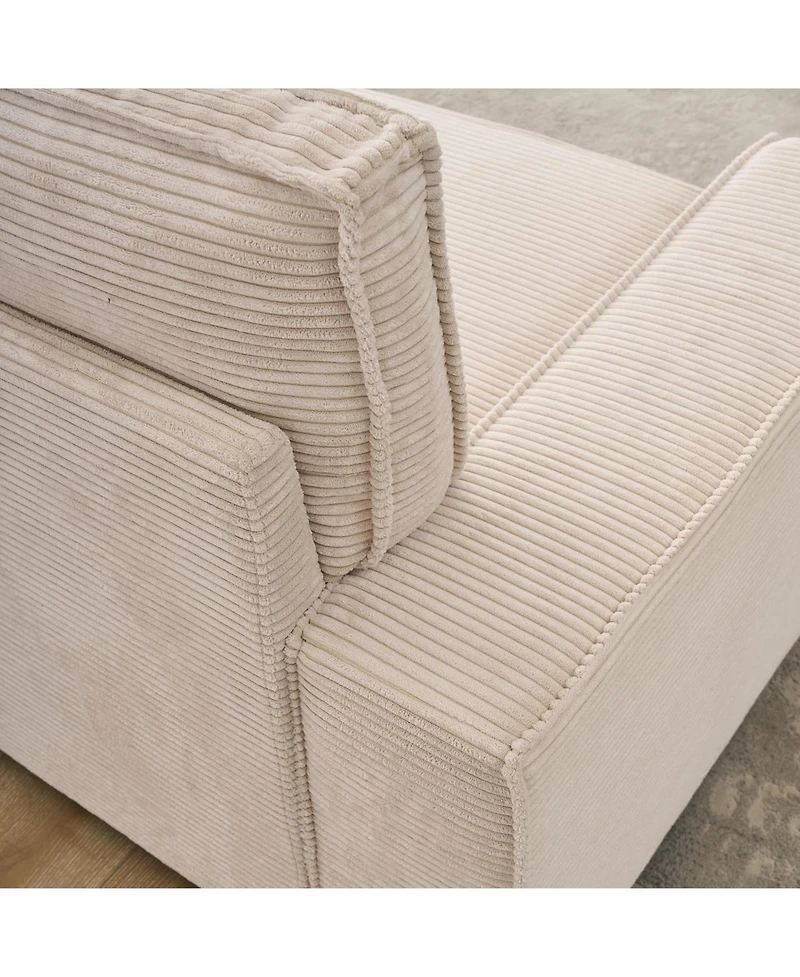 gaomon Oversized Modular Sectional Sofa, Convertible Sleeper Couch with Chaise, Deep Seat and Wide Armrests