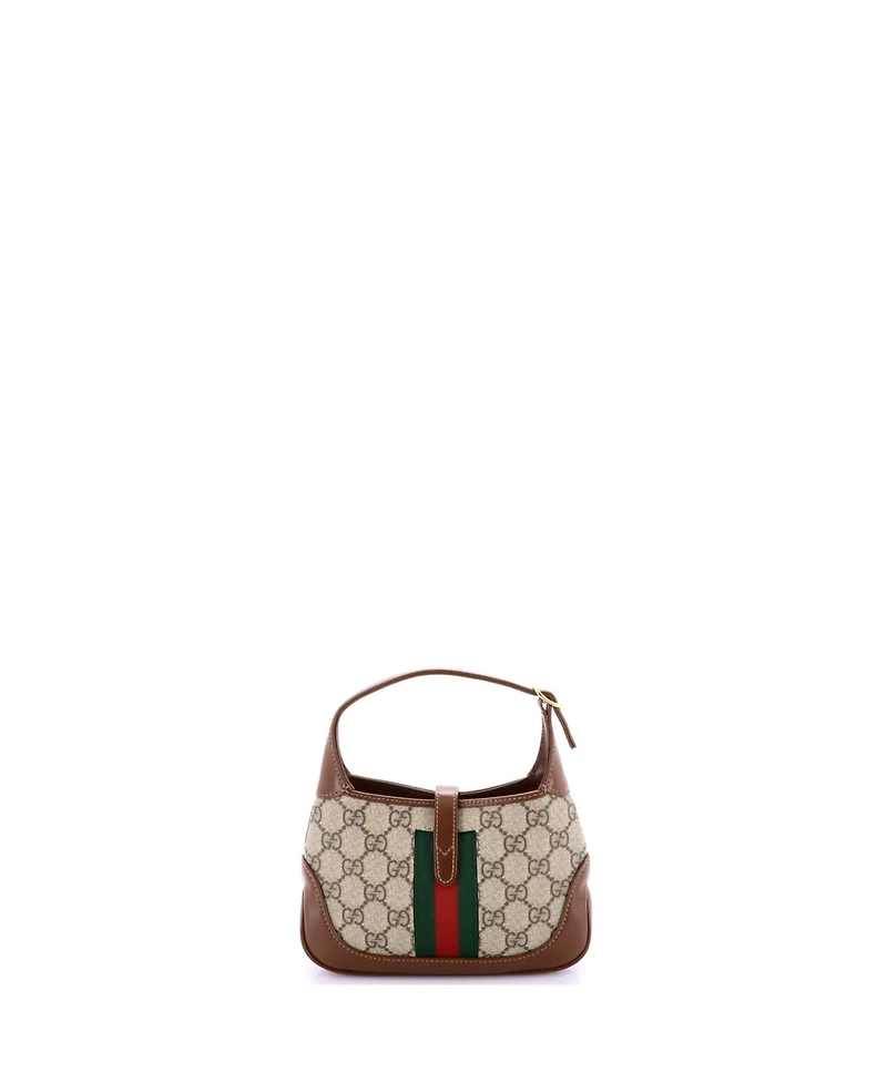 Pre-Owned Gucci Mini Jackie 1961 Hobo Gg Coated Canvas