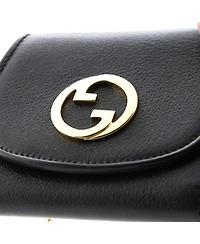 Pre-Owned Gucci Medium Blondie Nm Wallet on Chain Leather
