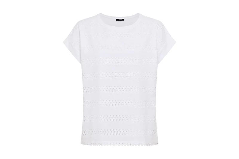 Olsen Women's Eyelet T-Shirt