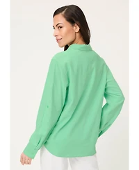 Olsen Women's Linen Blend Shirt