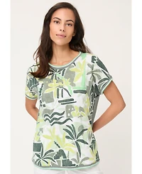 Olsen Women's Safari Print T-Shirt
