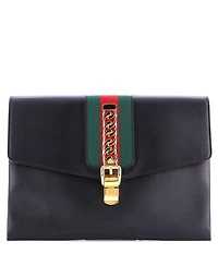 Pre-Owned Gucci Maxi Sylvie Clutch Leather