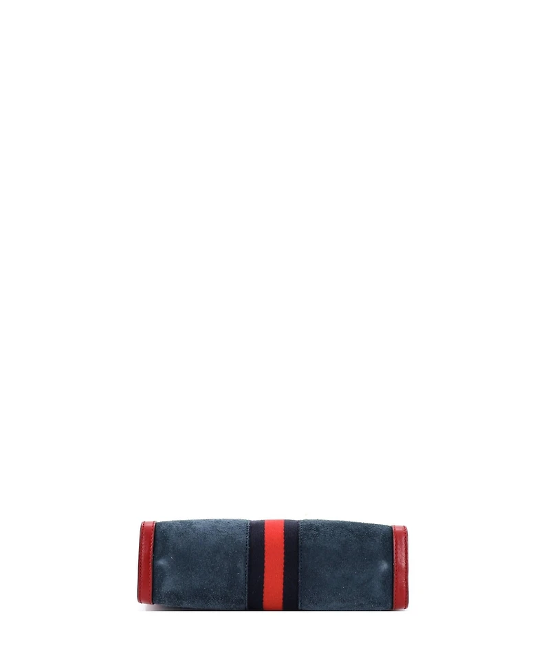 Pre-Owned Gucci Small Ophidia Chain Shoulder Bag Suede