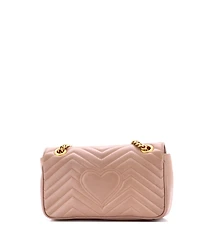 Pre-Owned Gucci Gg Marmont Flap Bag Matelasse Leather