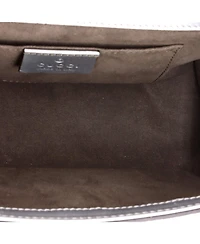 Pre-Owned Gucci Small Padlock Shoulder Bag Textured Metallic Leather