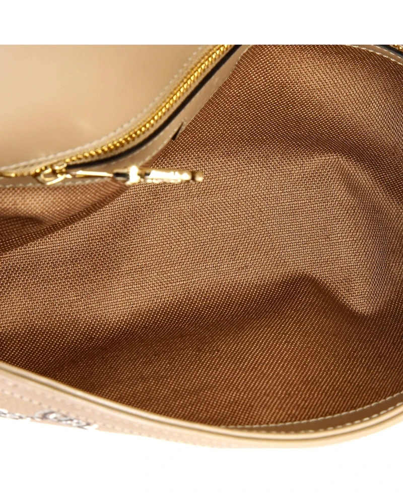 Pre-Owned Gucci Small Luce Shoulder Bag Optical Gg Printed Leather