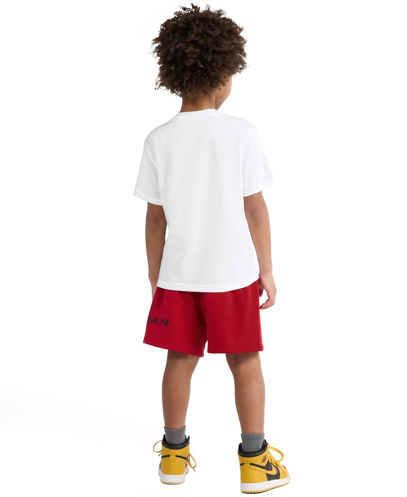 Jordan Boys' 4-7X Stretch T-Shirt & Shorts, 2-Piece Set
