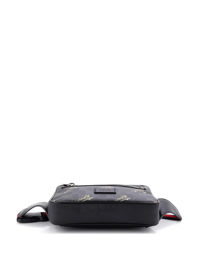 Pre-Owned Gucci Small Soft Zip Belt Bag Printed Gg Coated Canvas