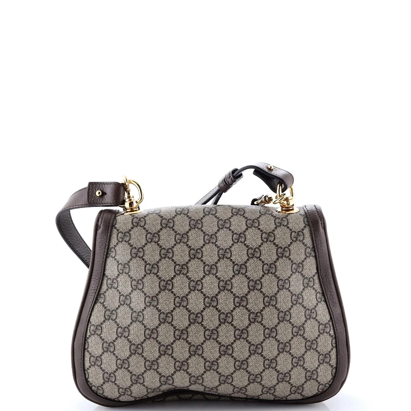 Pre-Owned Gucci Medium Blondie Nm Top Handle Bag Gg Coated Canvas