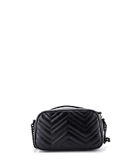 Pre-Owned Gucci Small Gg Marmont Monochrome Shoulder Bag Matelasse Leather