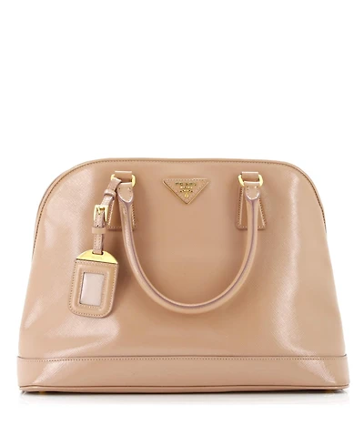 Pre-Owned Prada Large Open Promenade Bag Vernice Saffiano Leather