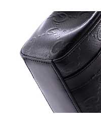 Pre-Owned Gucci Mini Vertical Tote Gg Embossed Perforated Leather