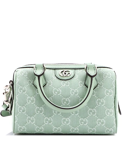 Pre-Owned Gucci Mini Ophidia Convertible Boston Bag Gg Denim