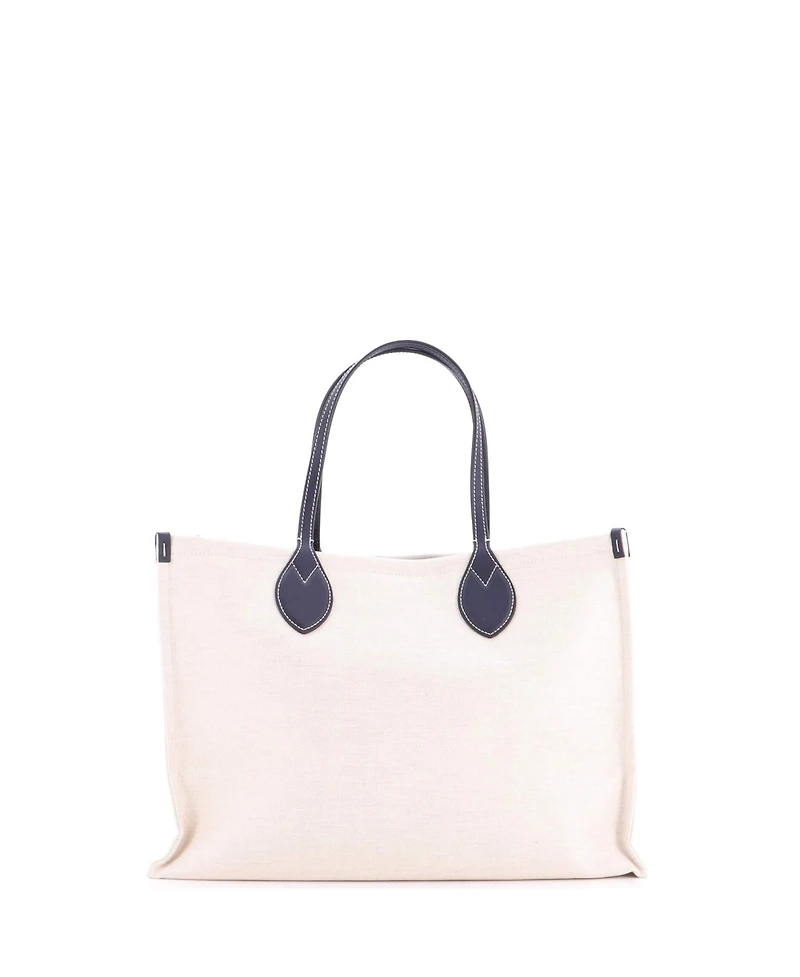 Pre-Owned Gucci Medium Logo Shopper Tote Printed Canvas