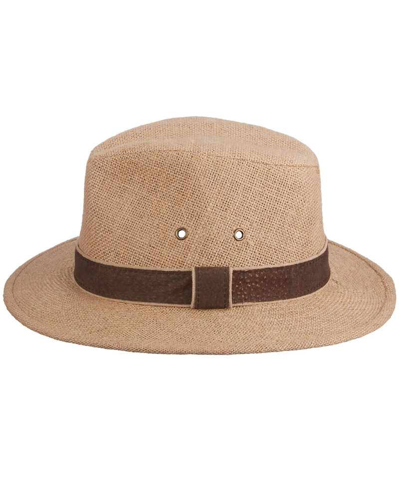 Dorfman Pacific Men's Hemp Safari Trim Hat