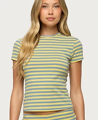 Edikted Women's Isara Striped T Shirt