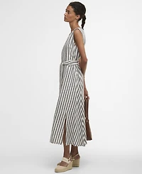 Barbour Women's Inez Sleeveless Striped Midi Dress