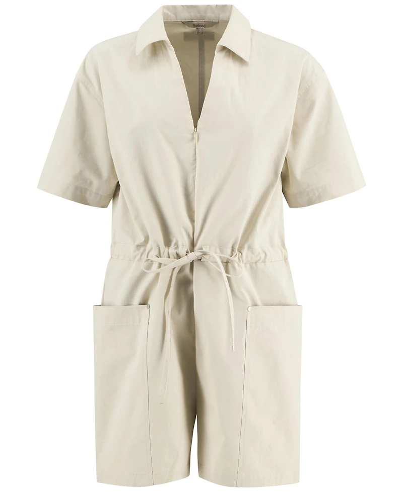 Barbour Women's Kirby Notched-Collar Playsuit
