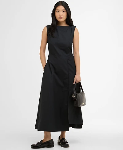 Barbour Women's Liza Asymmetric Hem Maxi Dress