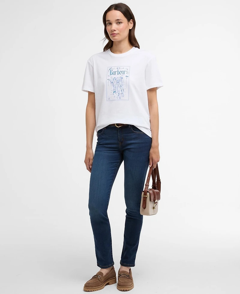 Barbour Women's Hambleton Crewneck Cotton T-Shirt