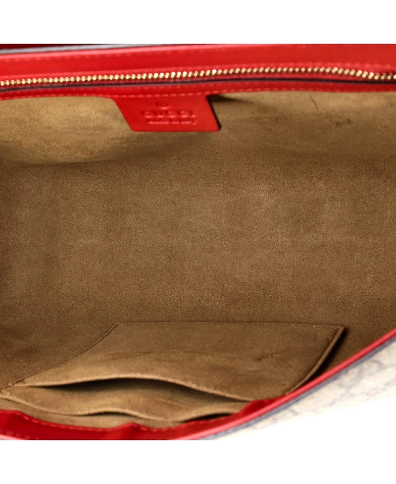 Pre-Owned Gucci Medium Padlock Shoulder Bag Gg Coated Canvas and Leather