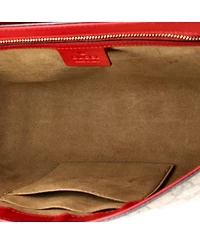 Pre-Owned Gucci Medium Padlock Shoulder Bag Gg Coated Canvas and Leather