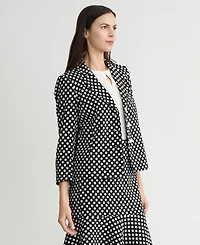 Kasper Women's Polka Dot Jacquard Blazer, Regular & Petite