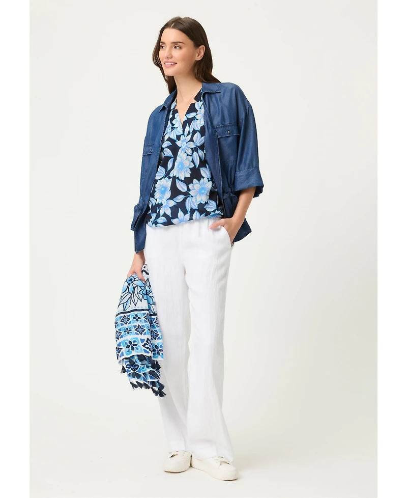 Olsen Women's Floral Blouse