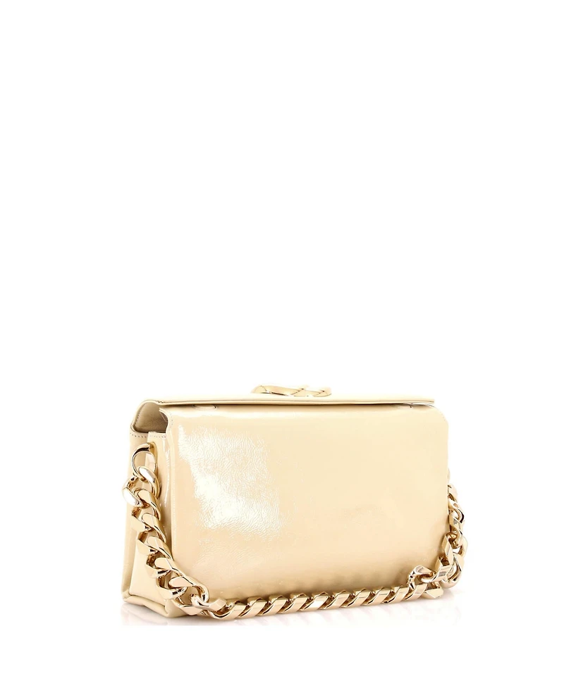 Pre-Owned Gucci Small Gg Soft Chain Handle Bag Patent