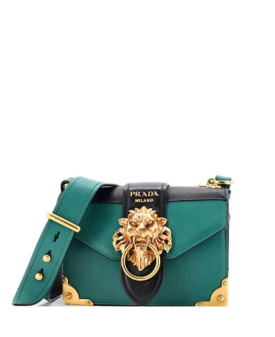 Pre-Owned Prada Small Animalier Cahier Crossbody Bag Leather