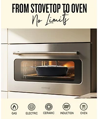 Alva Maestro 3.5Qt Ceramic Saute Pan with Lid - 9.5"