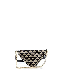Pre-Owned Prada Mini Symbole Triangle Bag Jacquard