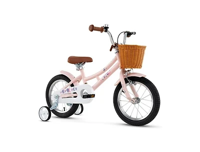 Hongge 14 Inch Kids Retro Bicycle with Adjustable Height and Basket