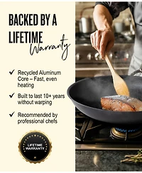 Alva Artist 2pc Carbon Steel Frying Pan Set - Artisan-Forged Handle (9.5" & 11")
