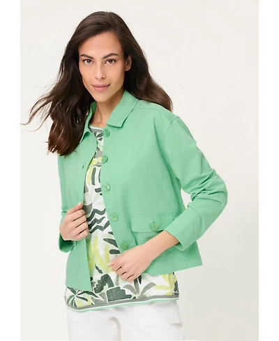 Olsen Women's Mixed Media Jacket