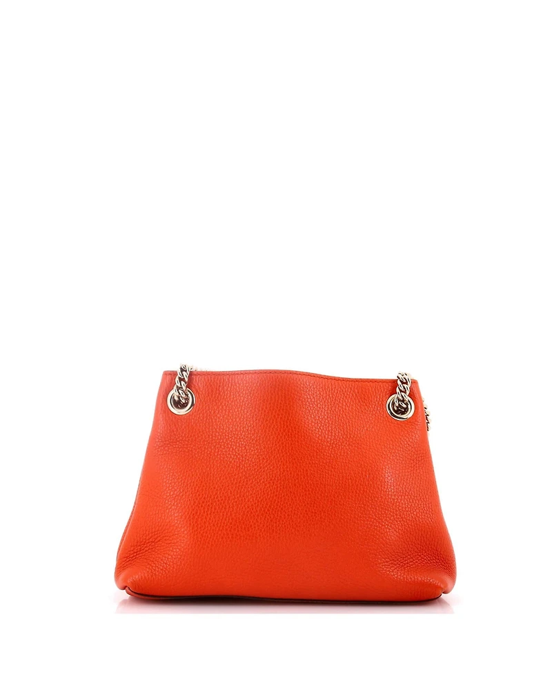 Pre-Owned Gucci Mini Soho Chain Strap Shoulder Bag Leather
