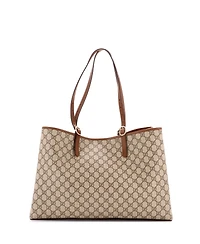 Pre-Owned Gucci Maxi Emblem Tote Gg Coated Canvas