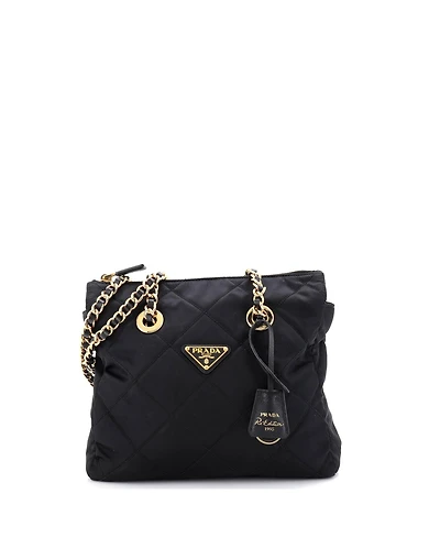 Pre-Owned Prada Re-Edition 1995 Chain Tote Quilted Re-Nylon