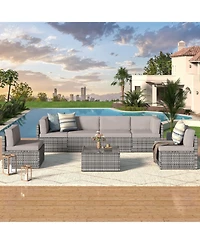 Aecojoy 7 Piece Outdoor Patio Furniture Set