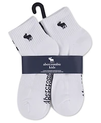 abercrombie kids Boys' Core Stripe Quarter Socks, 6-Pack