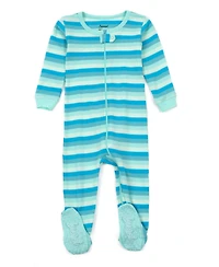 Leveret Baby Matching Family Footed Cotton Striped Pajamas