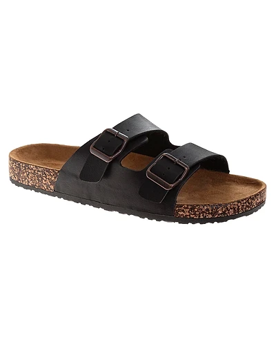 Avalanche Men's Men Double Buckle Open Toe Footbed Sandals