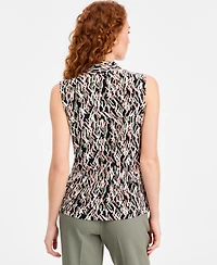 Kasper Women's Knot-Front Sleeveless Top