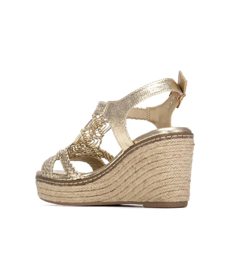 Xti Women's Jute Wedge Braided Sandals