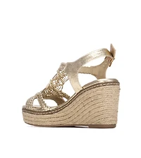 Xti Women's Jute Wedge Braided Sandals