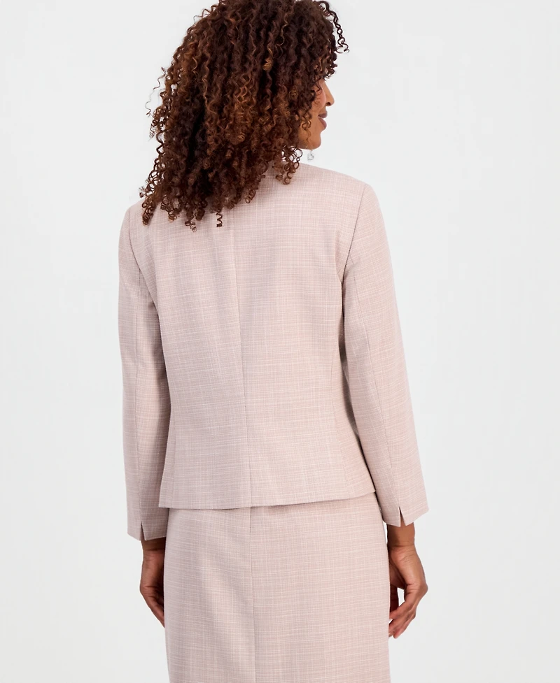 Kasper Women's Collarless Open-Front Jacket