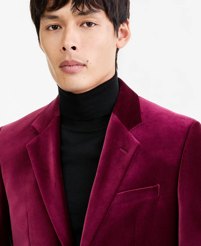 Hugo by Boss Men's Modern-Fit Velvet Blazer